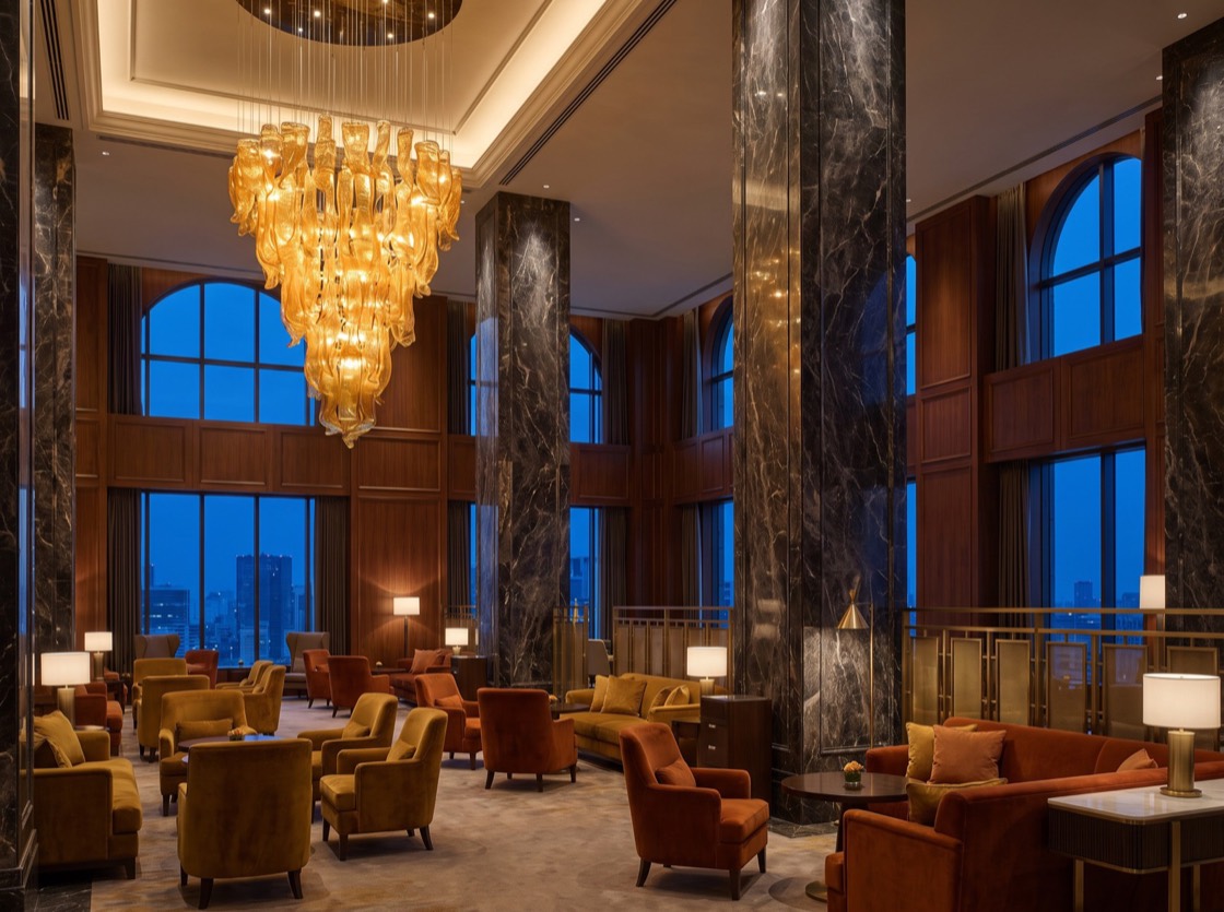 Luxury five-star hotel lobby